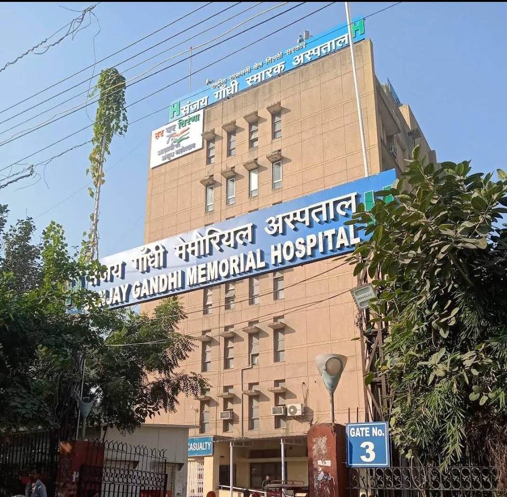 Sanjay Gandhi Memorial Hospital in Mangolpuri, Delhi, where the injured driver was first taken for treatment