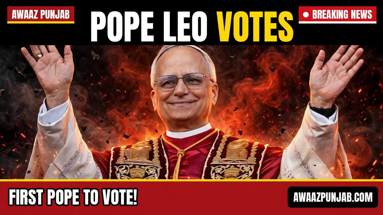 Pope Leo XIV, the Chicago-born first American pope, who the Vatican says has submitted a mail-in ballot for the US midterm elections