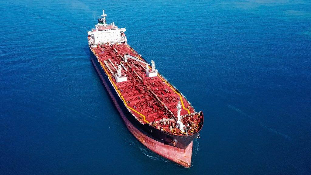 An oil tanker at sea (file photo)