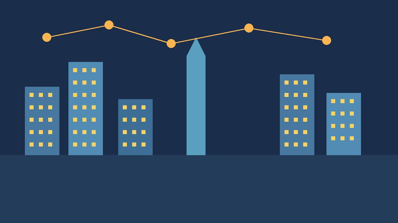 Editorial illustration of Taipei skyline at night with abstract glowing network lines connecting dots, flat style, no text, no real person depicted