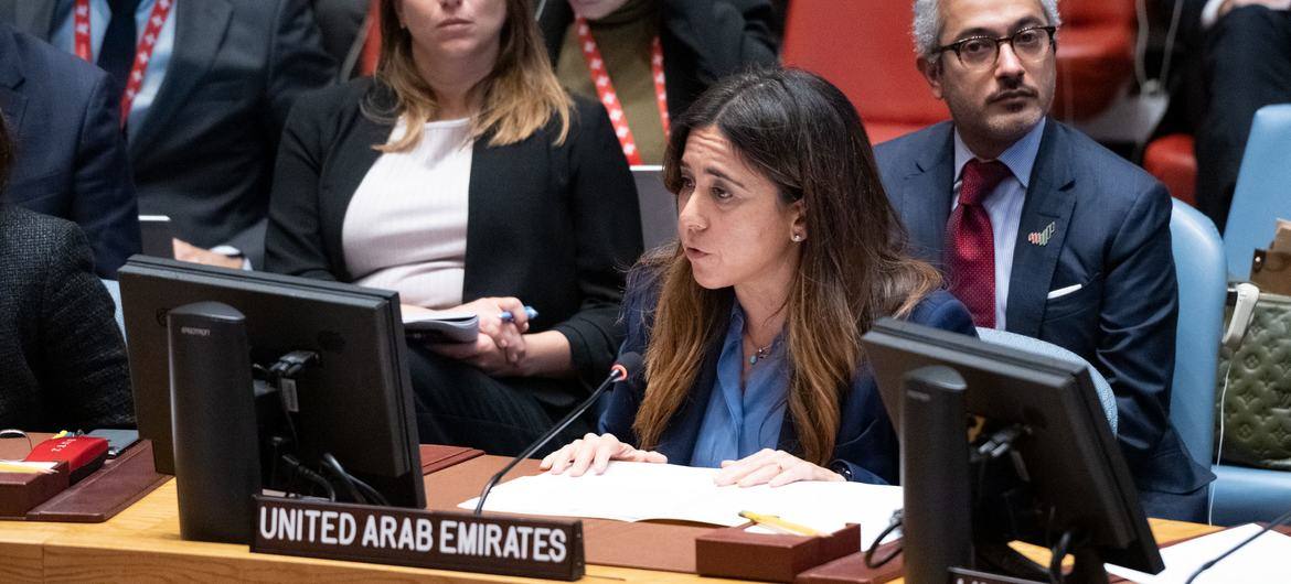 UAE diplomat Lana Nusseibeh at the United Nations (file photo)