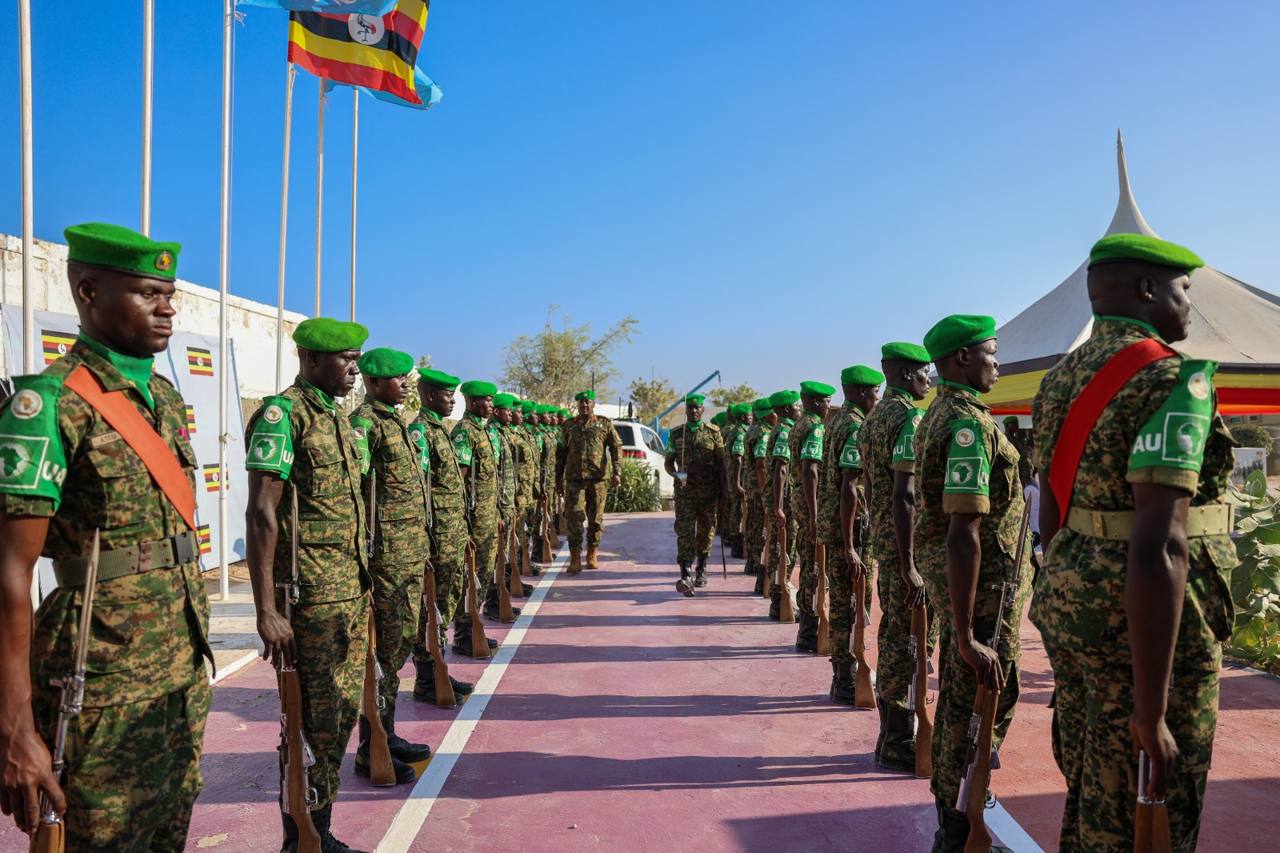 Ugandan UPDF soldiers serving with the African Union mission in Somalia