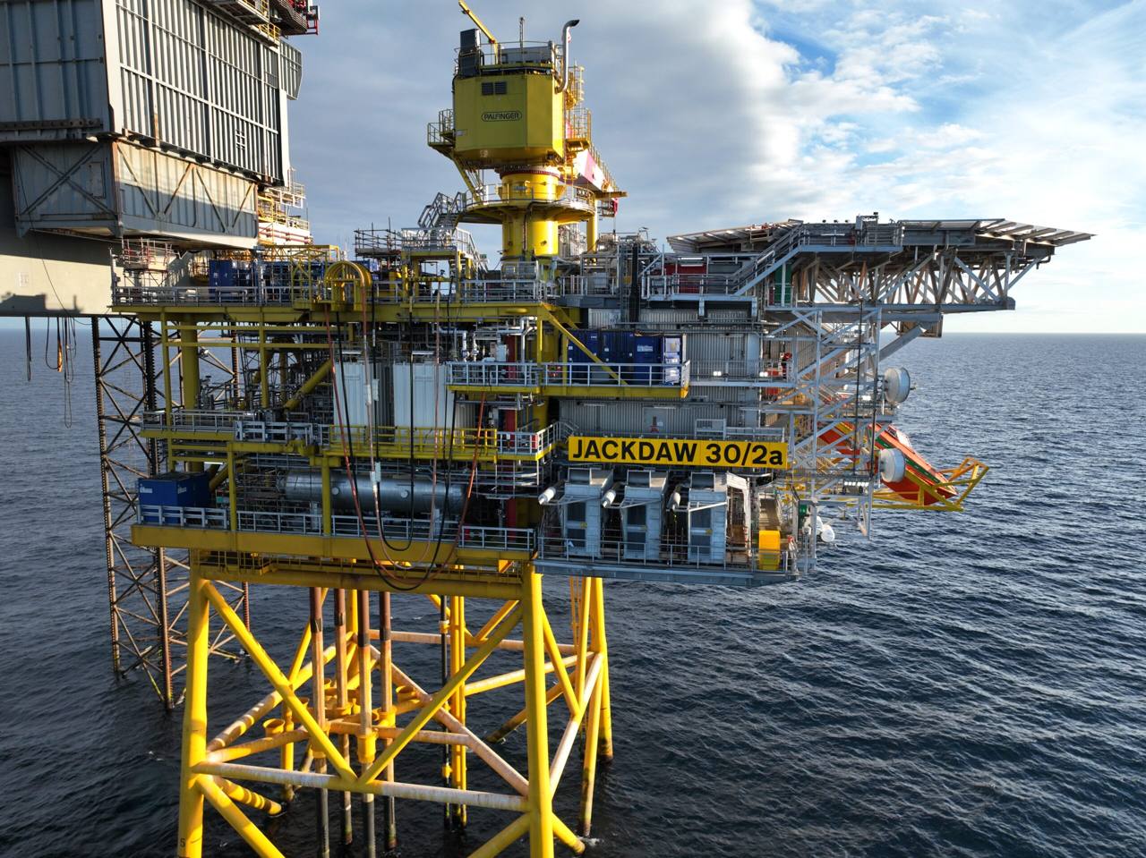 An offshore platform in the North Sea (file photo)