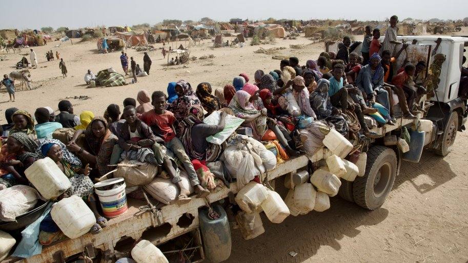 Displaced people from El Fasher at Tawila in North Darfur, Sudan