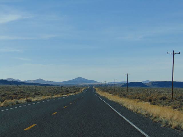 US Highway 20 crossing the high desert of central Oregon east of Bend (file photo)