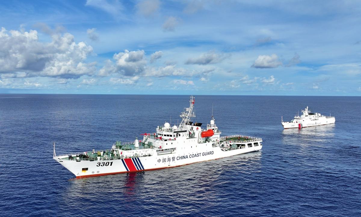 A China Coast Guard vessel at sea (file photo)