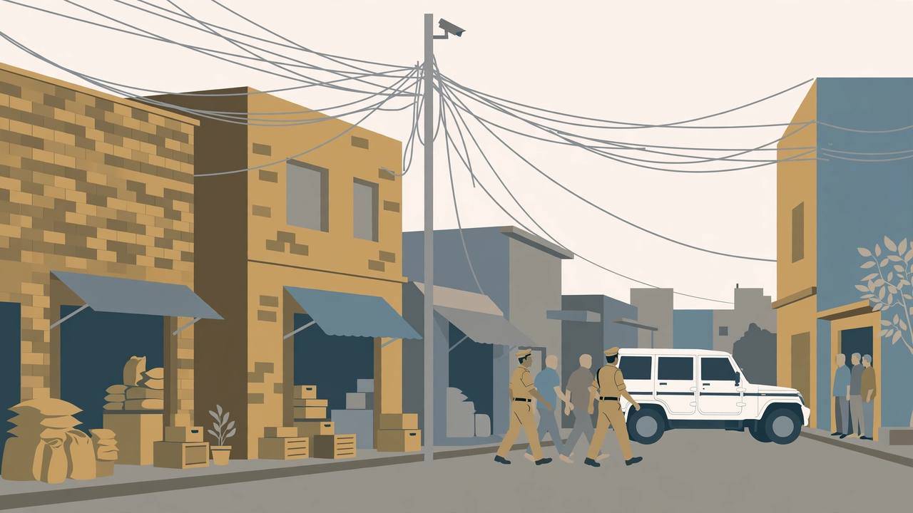 Delhi Harsh Vihar police arrest (Editorial illustration)