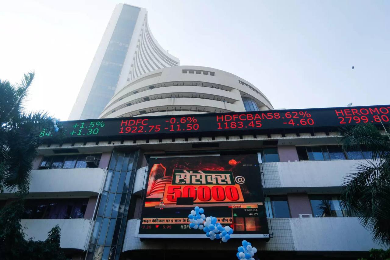 Bombay Stock Exchange building in Mumbai (file photo)