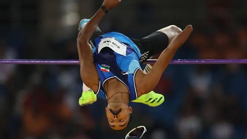 Nishad Kumar clearing the bar in the men's high jump T47 at the Asian Para Games (file photo)