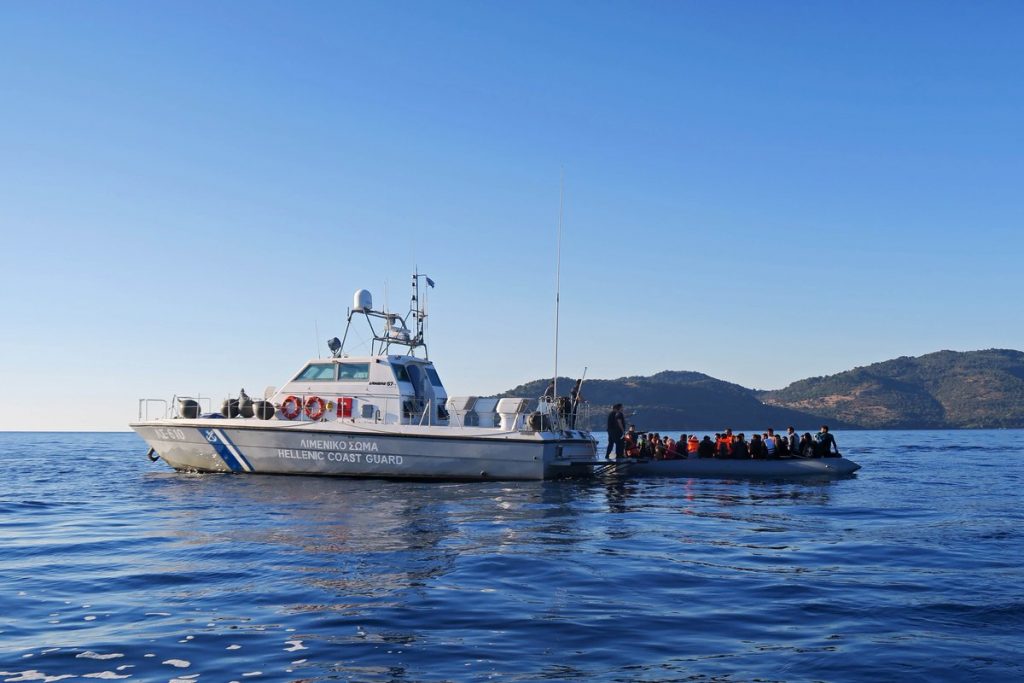 Greek coast guard rescue vessel at sea (file image)