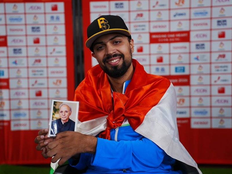 Pranav Soorma competing in the men's discus throw at the Asian Para Games 2026 in Aichi-Nagoya