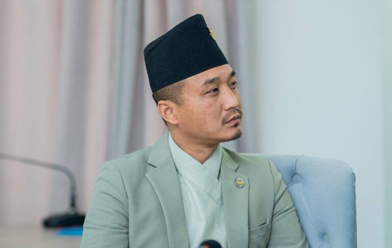 Nepal Home Minister Sudan Gurung (file photo)