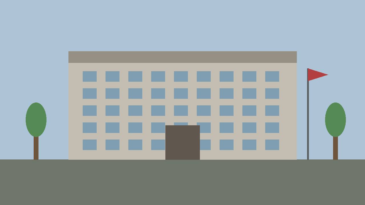 Editorial illustration of a generic county civic building in San Jose, California, with no signage and no people; no incident is depicted and no real person is shown
