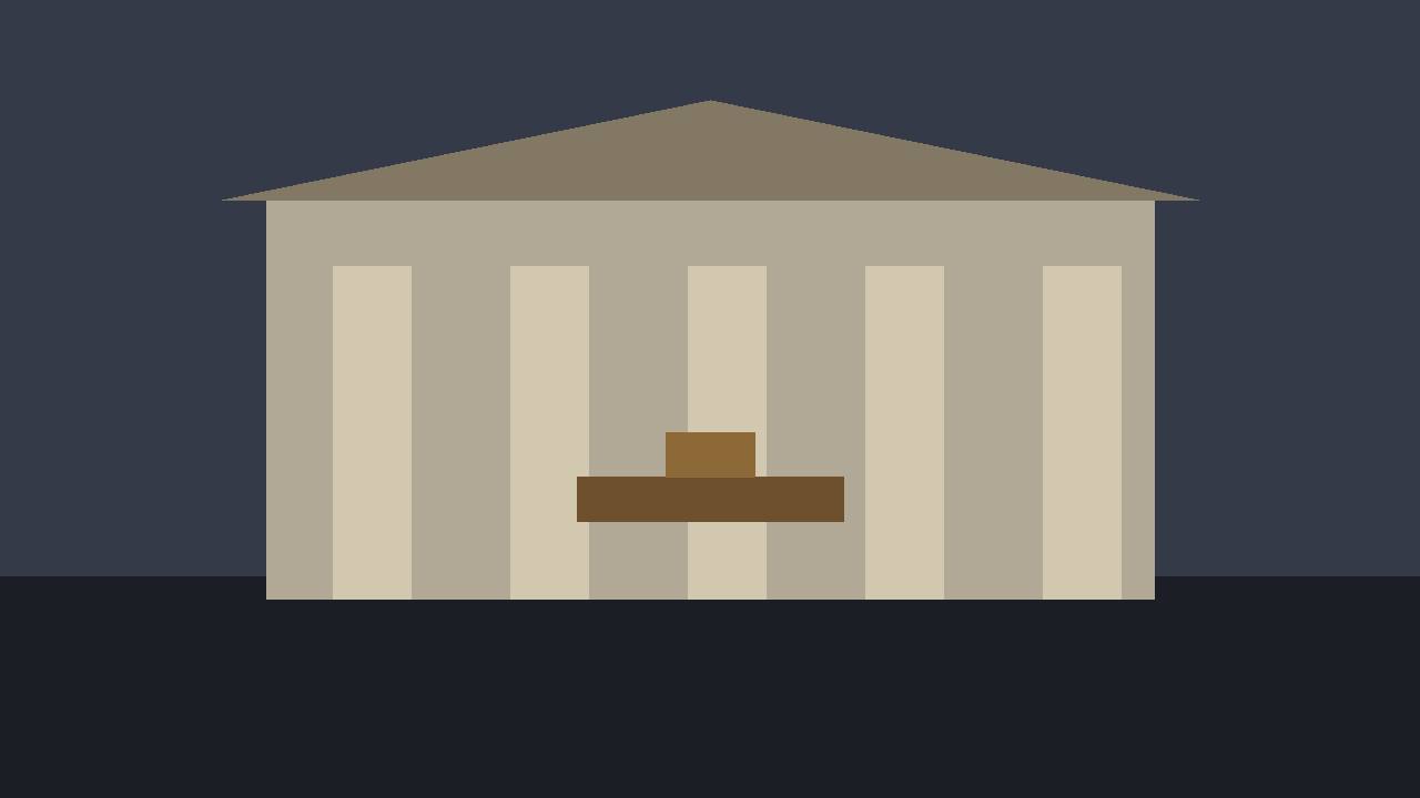 Editorial illustration of a generic courthouse in Illinois